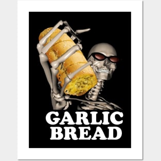 Garlic Bread Skeleton | Evil Skeleton Meme | Garlic Bread Meme | Hard Skeleton | Skeleton Shirt | Garlic Bread | Unisex Tee Posters and Art